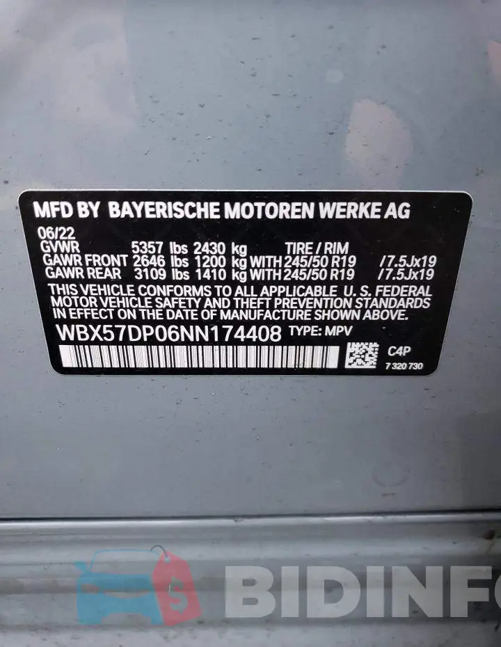 WBX57DP06NN174408 Photo# 13