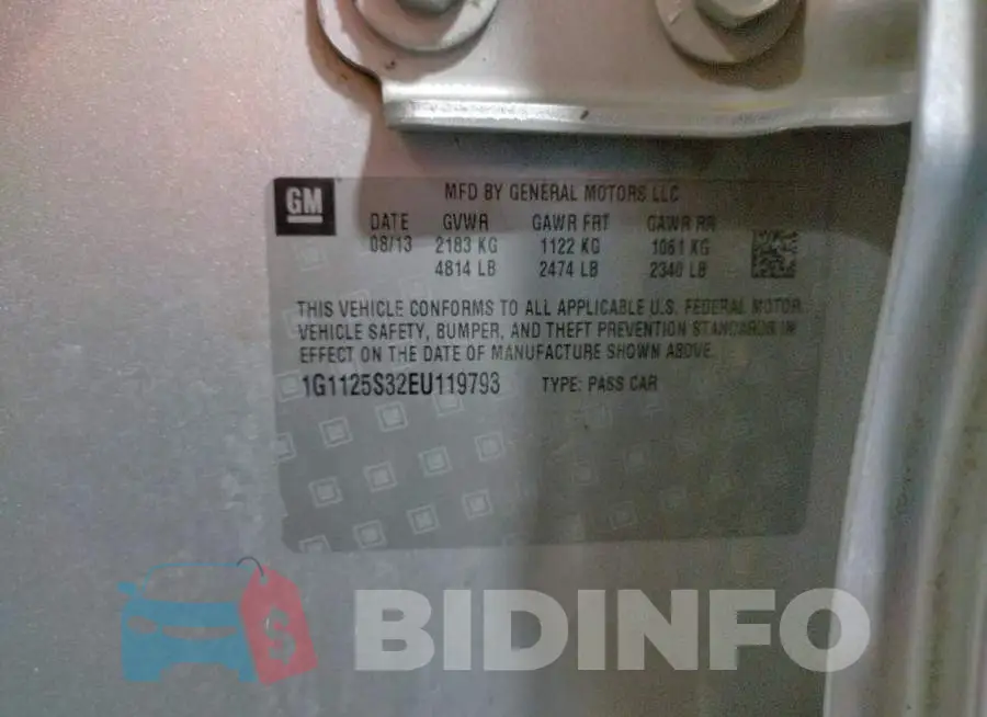 1G1125S32EU119793 Photo# 12