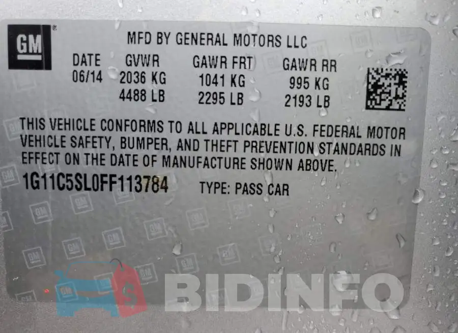 1G11C5SL0FF113784 Photo# 12