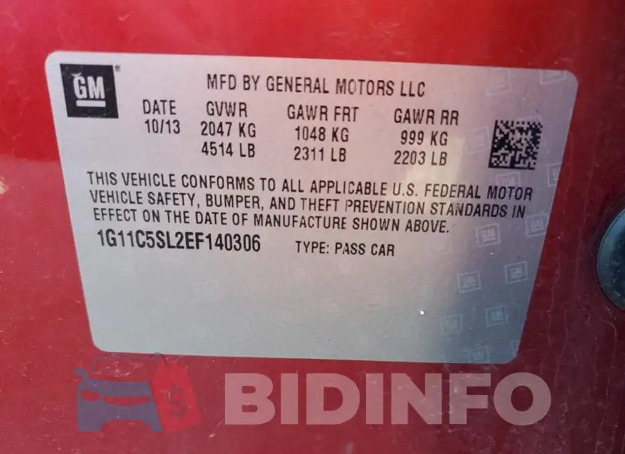 1G11C5SL2EF140306 Photo# 12