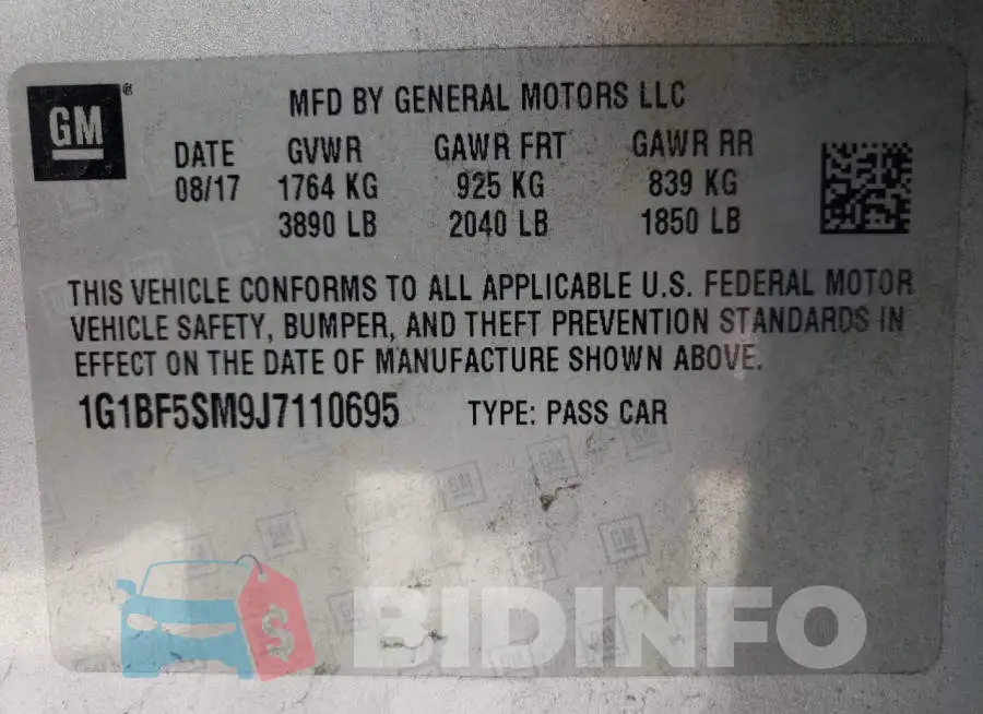 1G1BF5SM9J7110695 Photo# 12