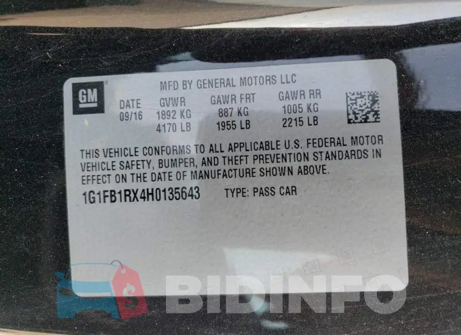 1G1FB1RX4H0135643 Photo# 13