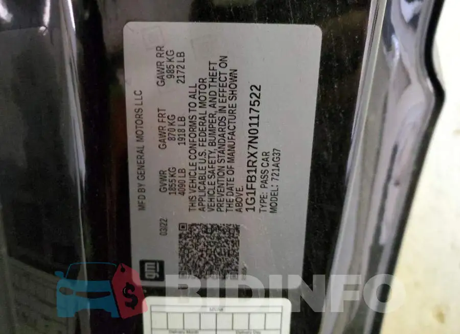 1G1FB1RX7N0117522 Photo# 12