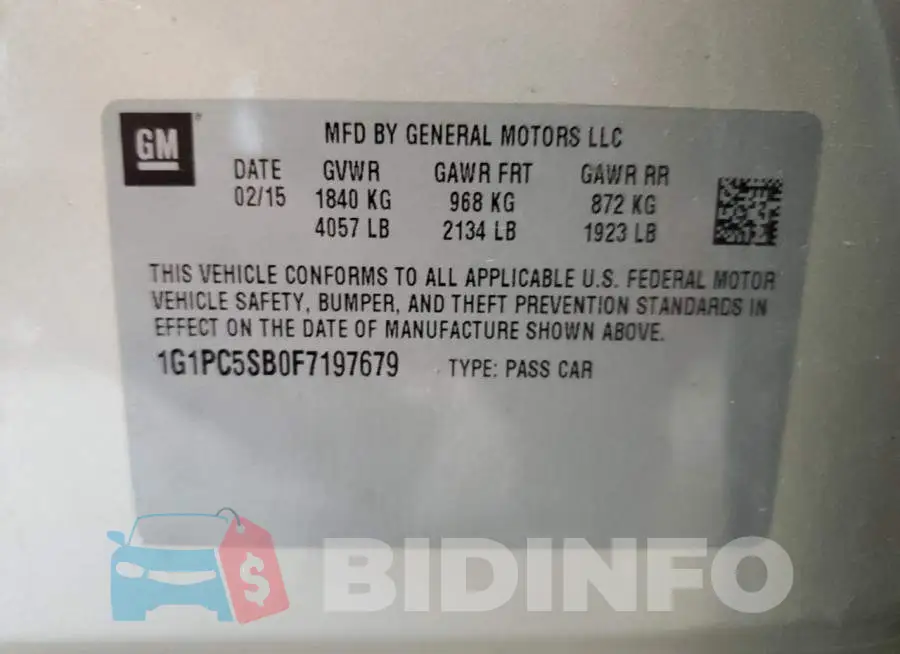 1G1PC5SB0F7197679 Photo# 12