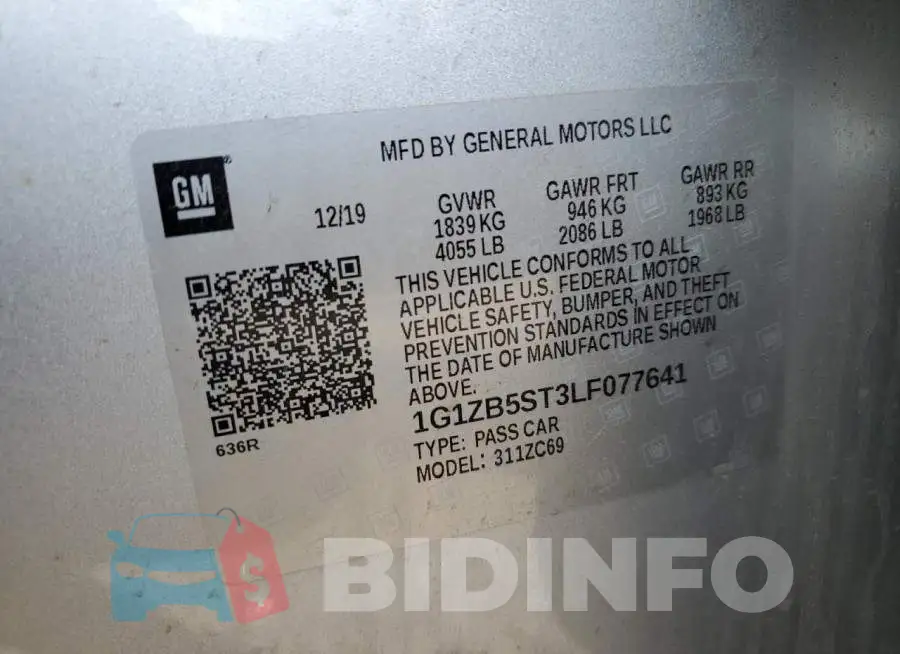 1G1ZB5ST3LF077641 Photo# 12