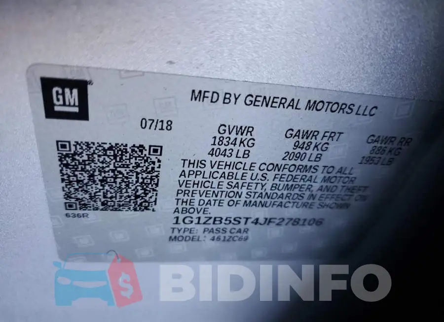 1G1ZB5ST4JF278106 Photo# 12