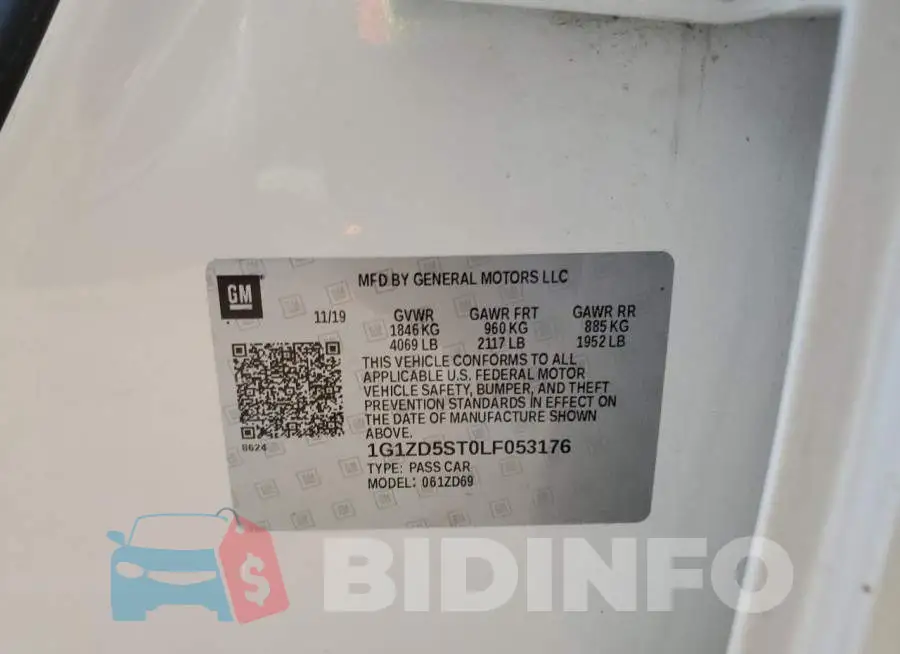 1G1ZD5ST0LF053176 Photo# 12