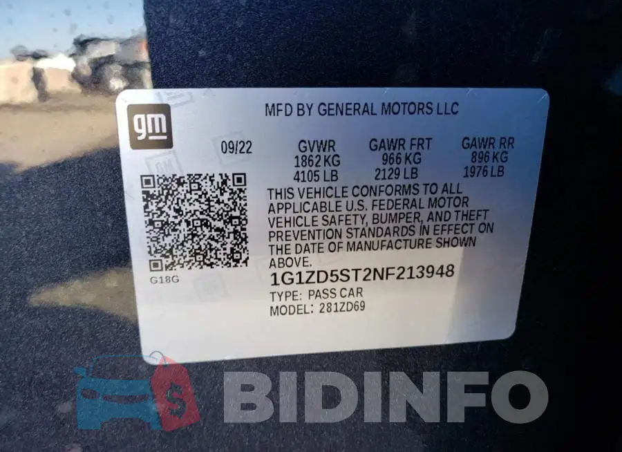 1G1ZD5ST2NF213948 Photo# 12
