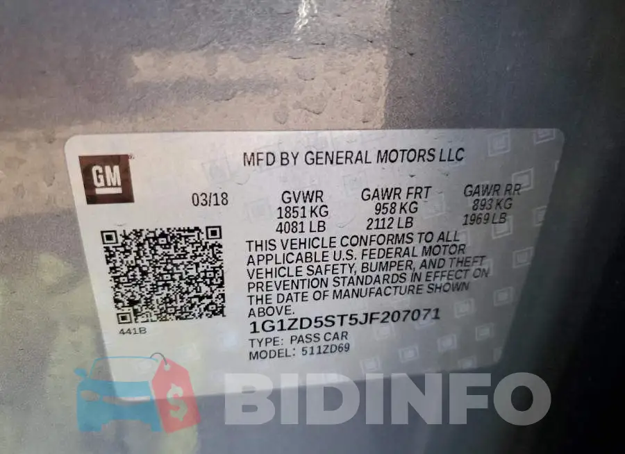 1G1ZD5ST5JF207071 Photo# 12