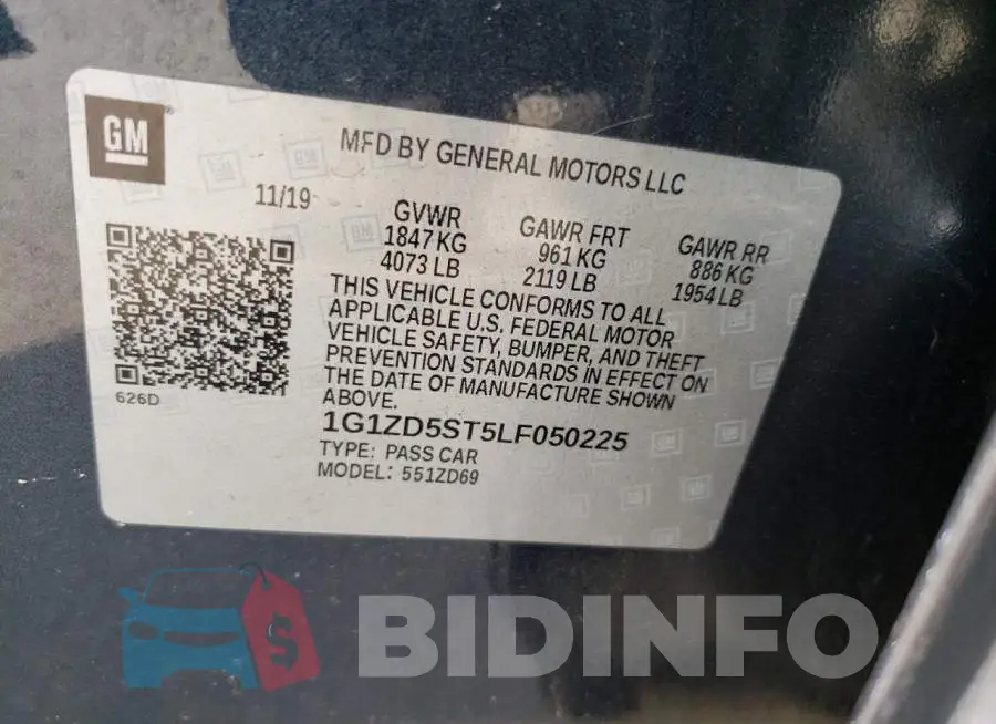 1G1ZD5ST5LF050225 Photo# 13