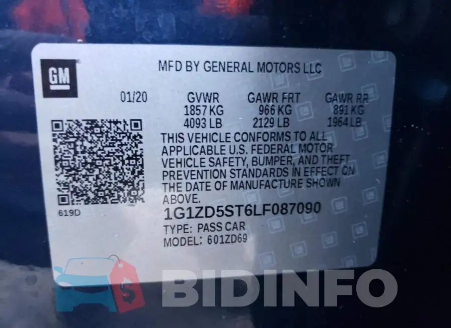 1G1ZD5ST6LF087090 Photo# 12
