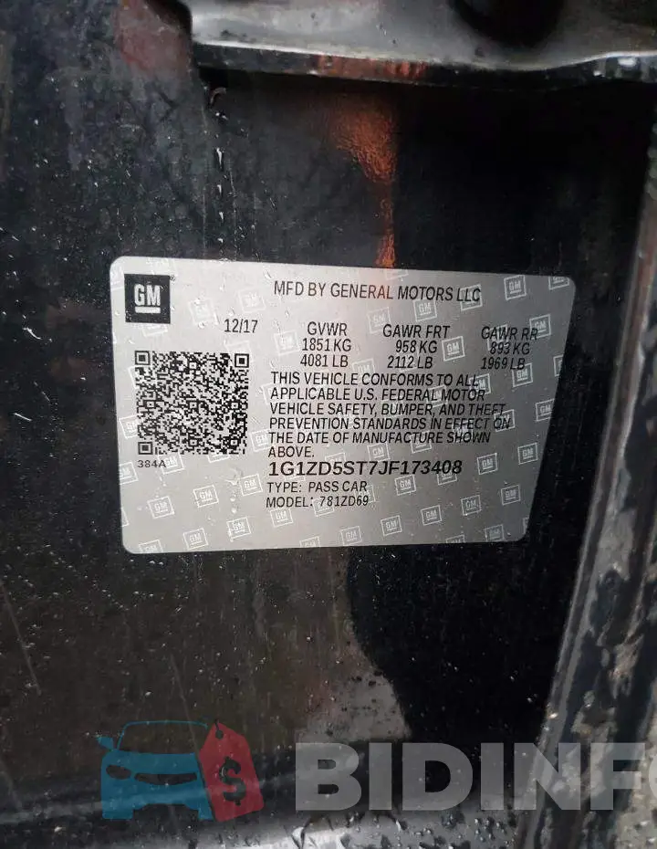 1G1ZD5ST7JF173408 Photo# 12