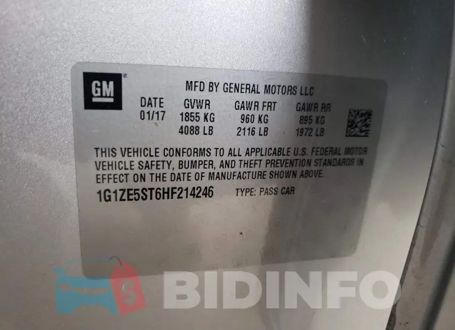 1G1ZE5ST6HF214246 Photo# 10