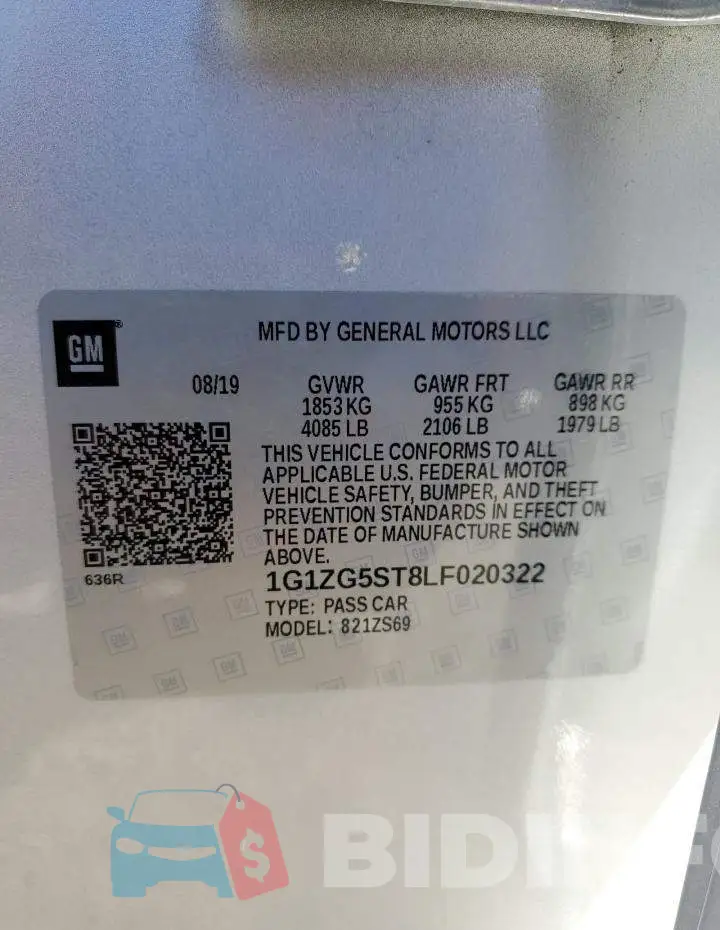 1G1ZG5ST8LF020322 Photo# 13