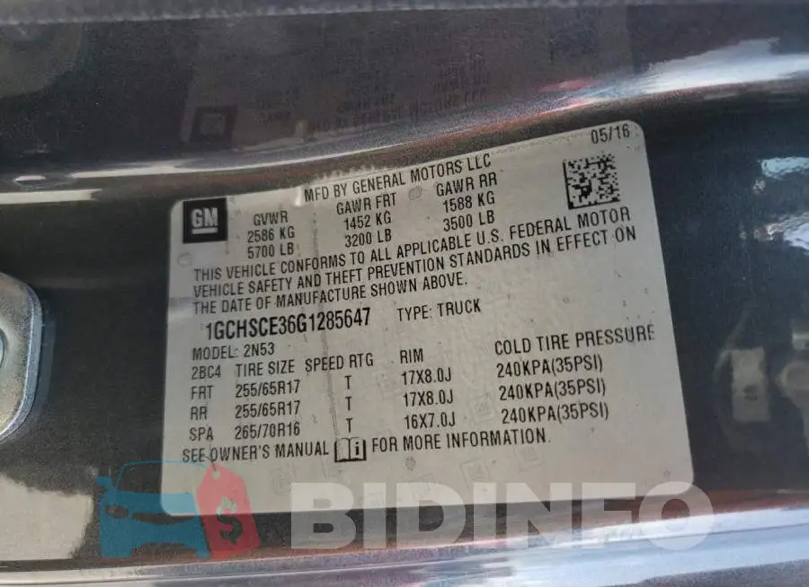 1GCHSCE36G1285647 Photo# 12