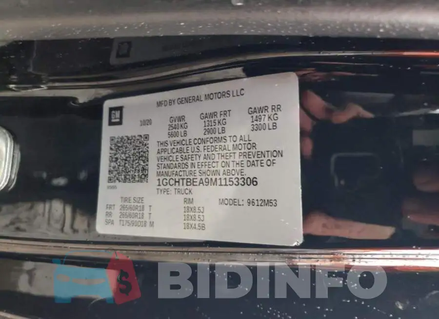 1GCHTBEA9M1153306 Photo# 12