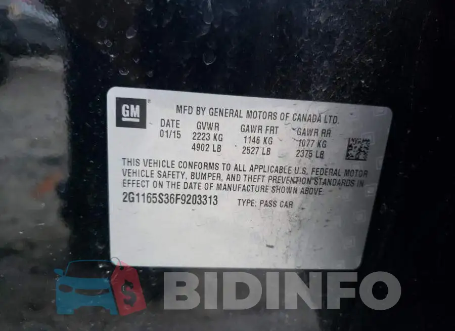 2G1165S36F9203313 Photo# 12