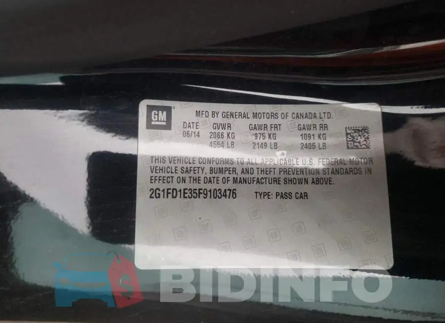 2G1FD1E35F9103476 Photo# 13