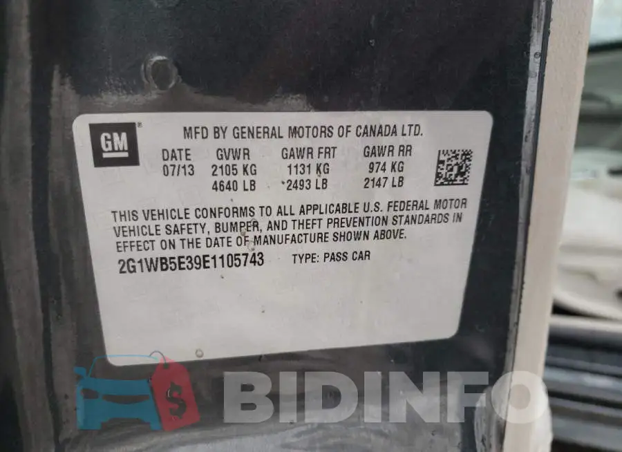 2G1WB5E39E1105743 Photo# 12