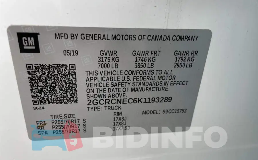 2GCRCNEC6K1193289 Photo# 10