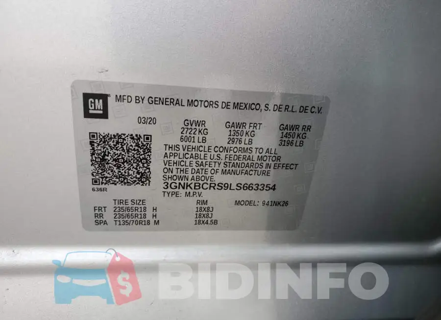 3GNKBCRS9LS663354 Photo# 13
