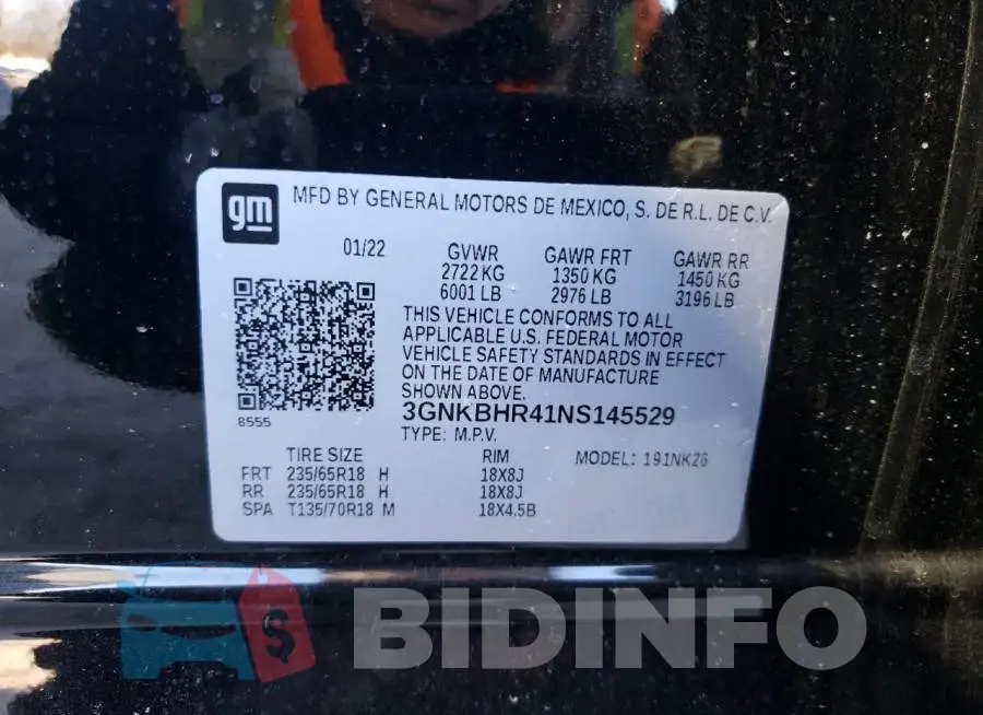 3GNKBHR41NS145529 Photo# 13
