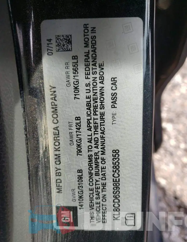 KL8CD6S98EC585358 Photo# 12