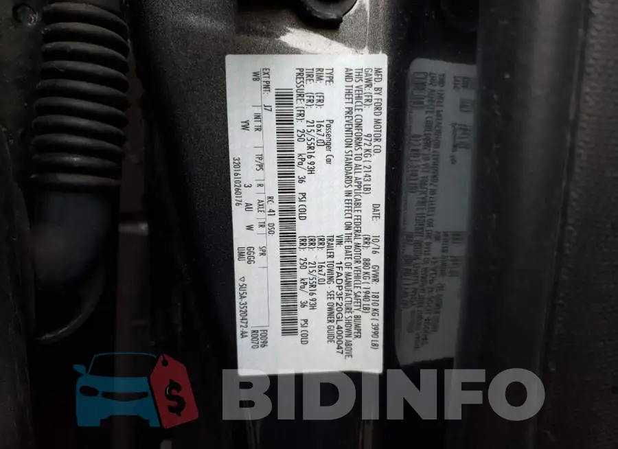 1FADP3F20GL400047 Photo# 12