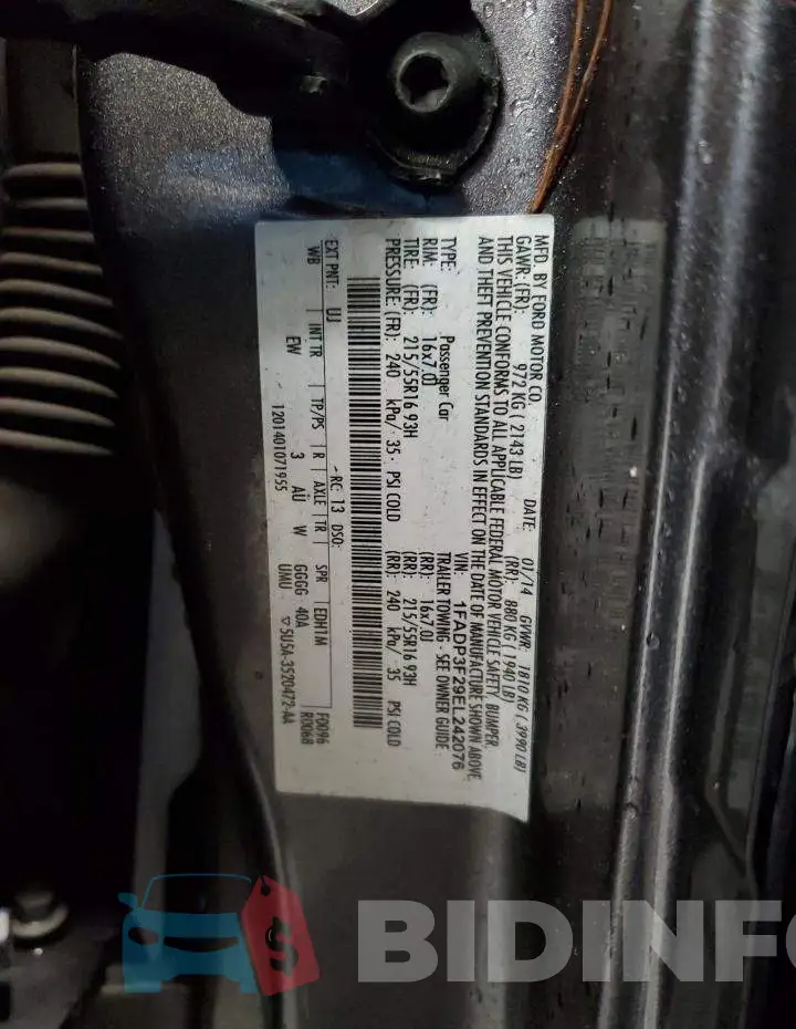 1FADP3F29EL242076 Photo# 12
