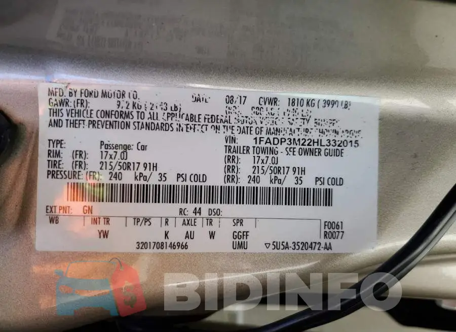 1FADP3M22HL332015 Photo# 12
