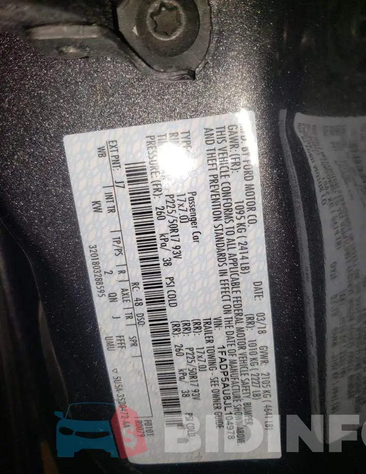 1FADP5AU8JL104978 Photo# 13