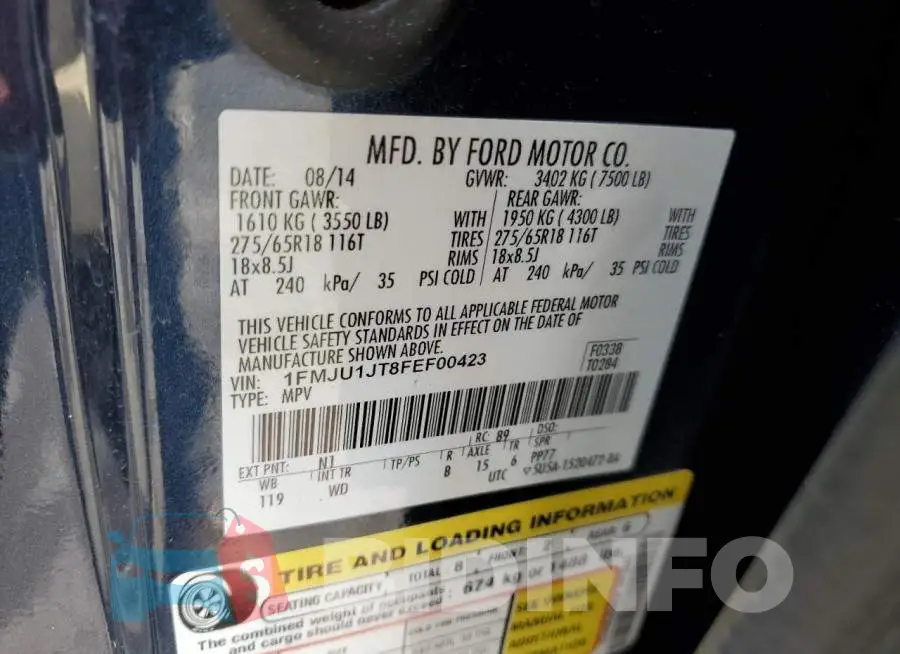 1FMJU1JT8FEF00423 Photo# 12
