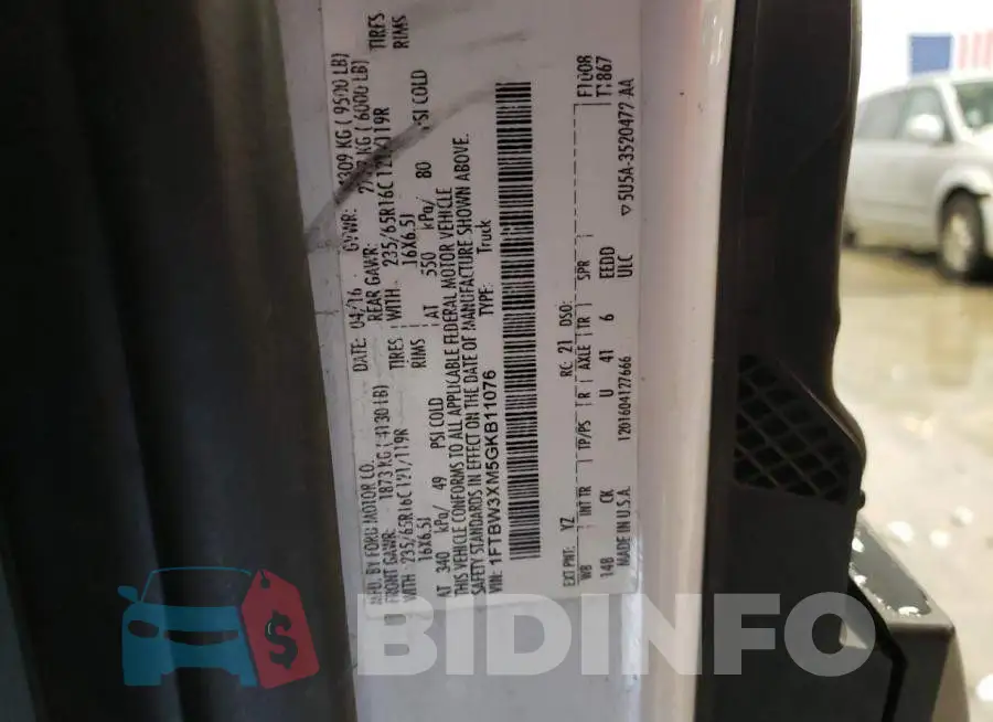 1FTBW3XM5GKB11076 Photo# 12