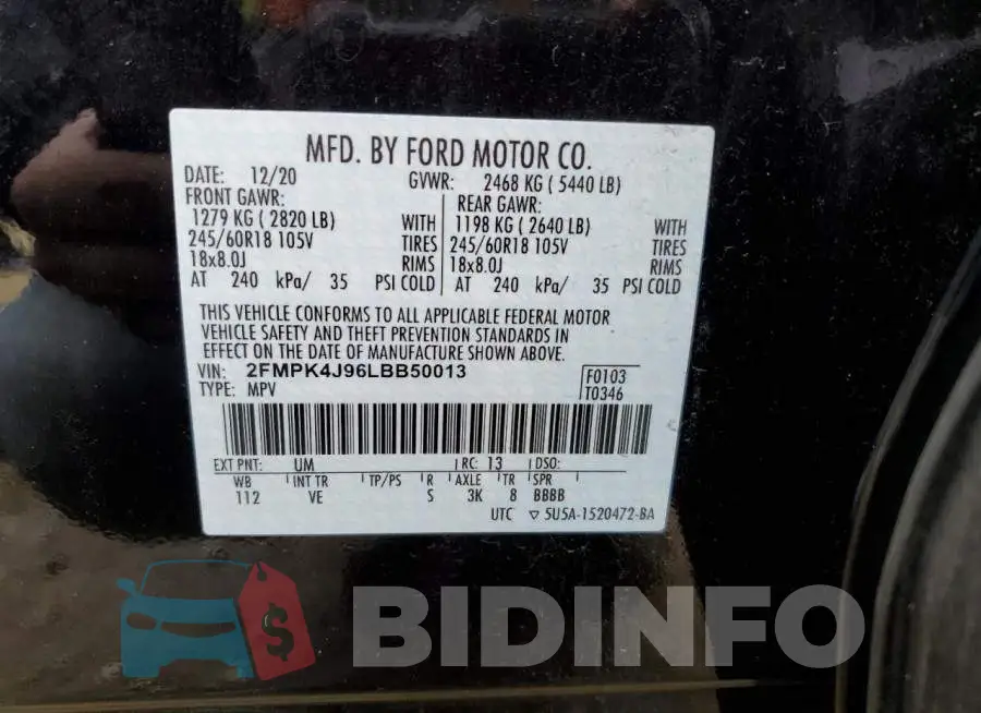 2FMPK4J96LBB50013 Photo# 13