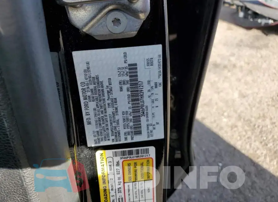 3FA6P0LU7HR391217 Photo# 12