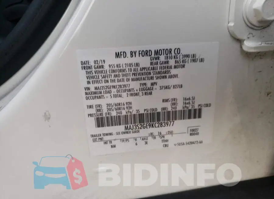 MAJ3S2GE9KC283977 Photo# 14