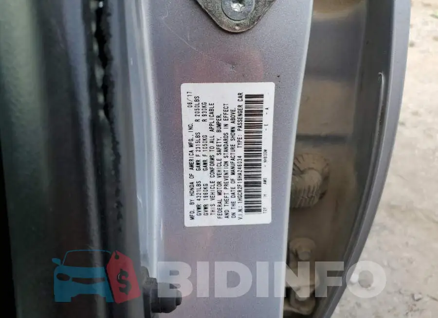 1HGCR2F19HA246034 Photo# 12
