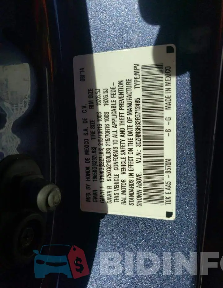 3CZRM3H32EG712485 Photo# 12