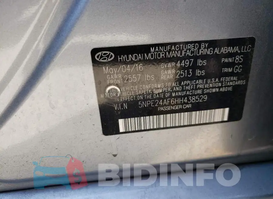 5NPE24AF6HH438529 Photo# 12