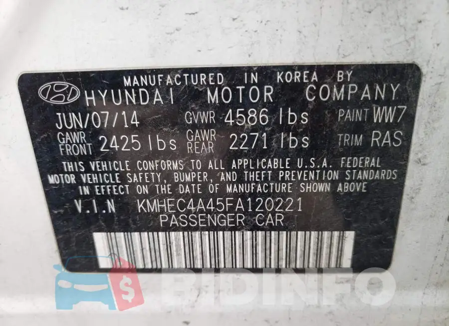 KMHEC4A45FA120221 Photo# 12