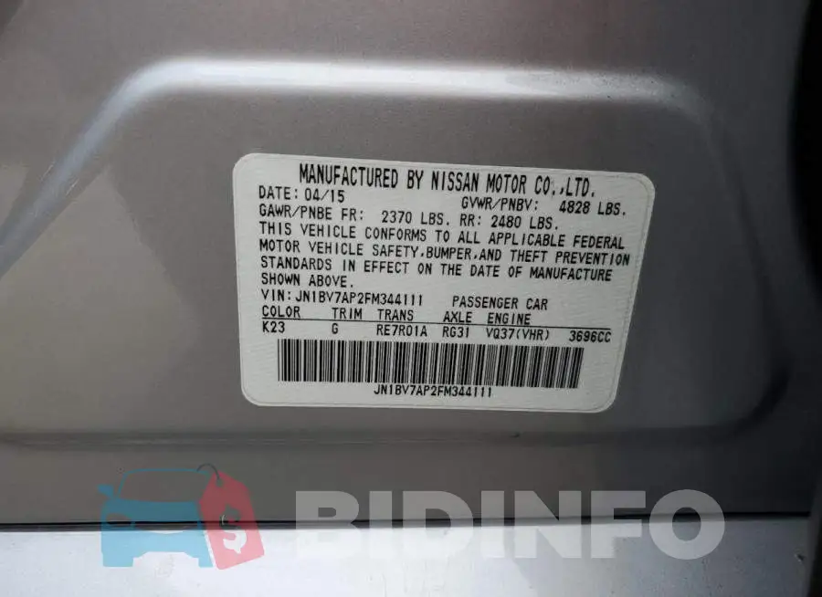 JN1BV7AP2FM344111 Photo# 12