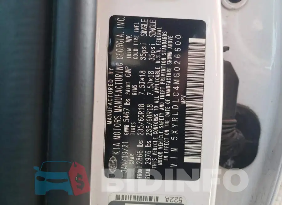 5XYRLDLC4MG026600 Photo# 13