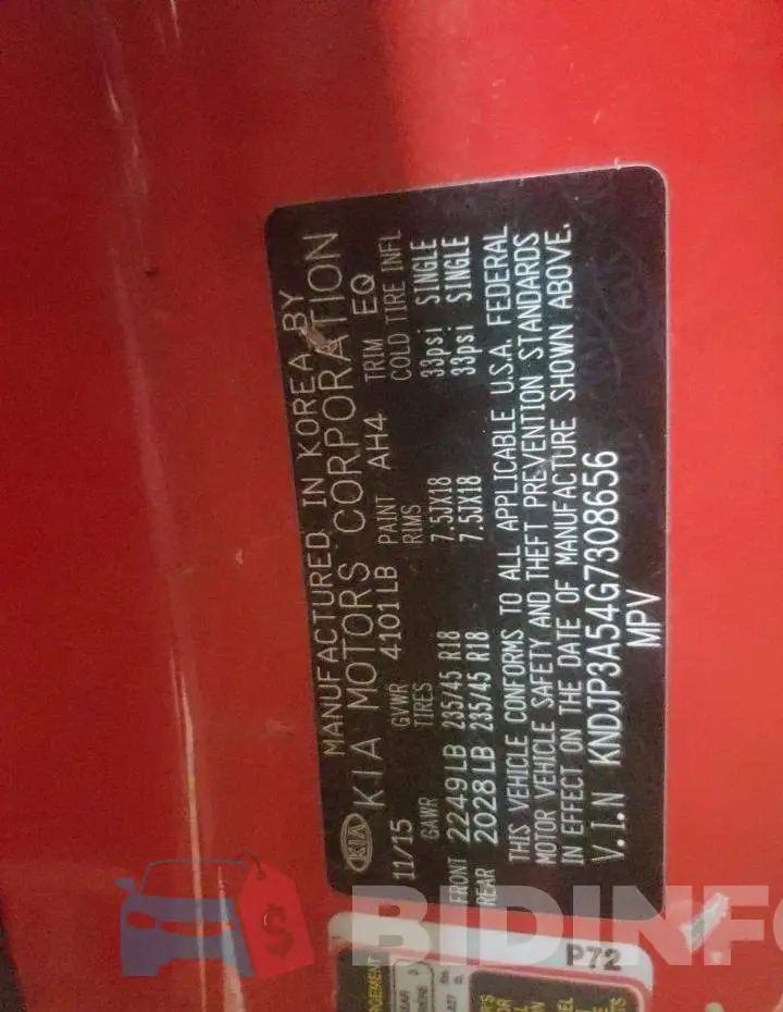 KNDJP3A54G7308656 Photo# 12