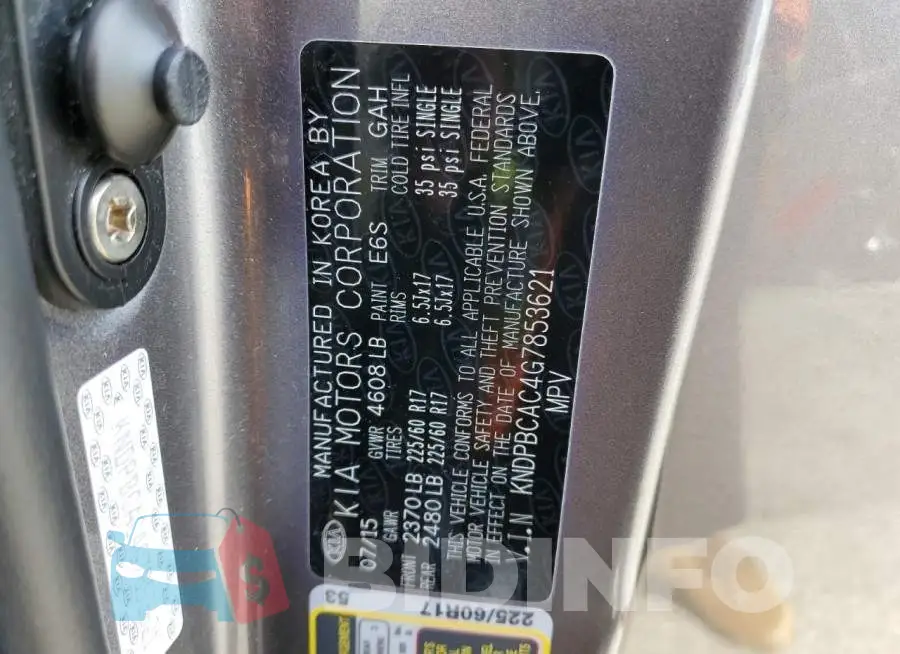 KNDPBCAC4G7853621 Photo# 12