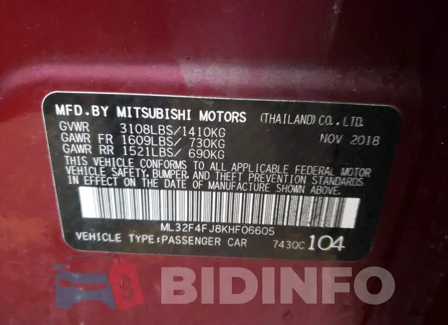ML32F4FJ8KHF06605 Photo# 12
