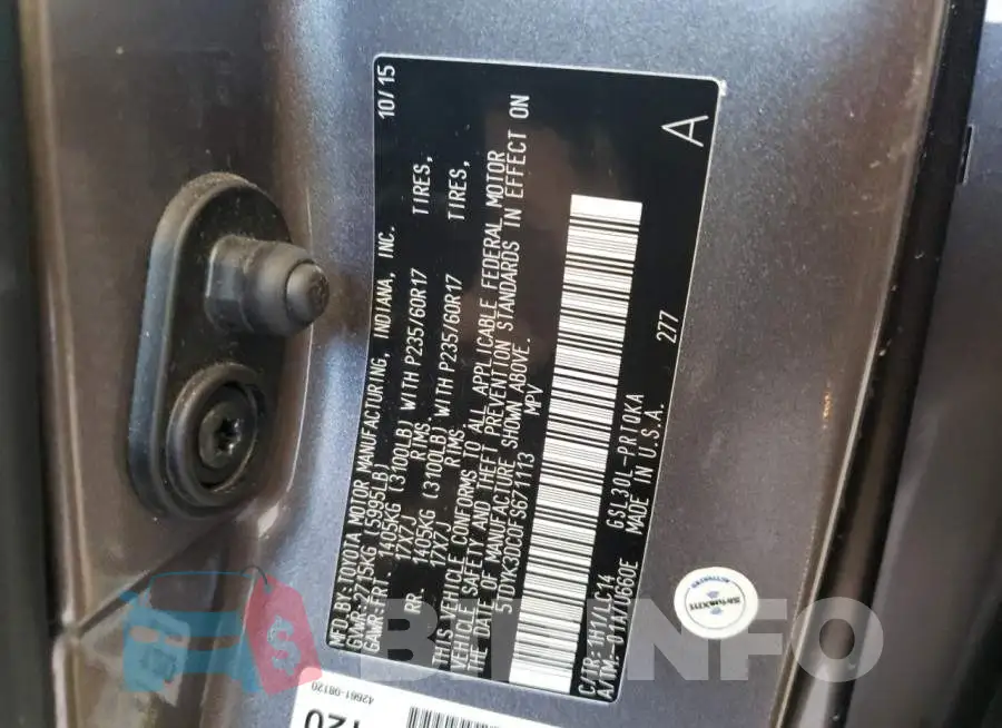 5TDYK3DC0FS671113 Photo# 12