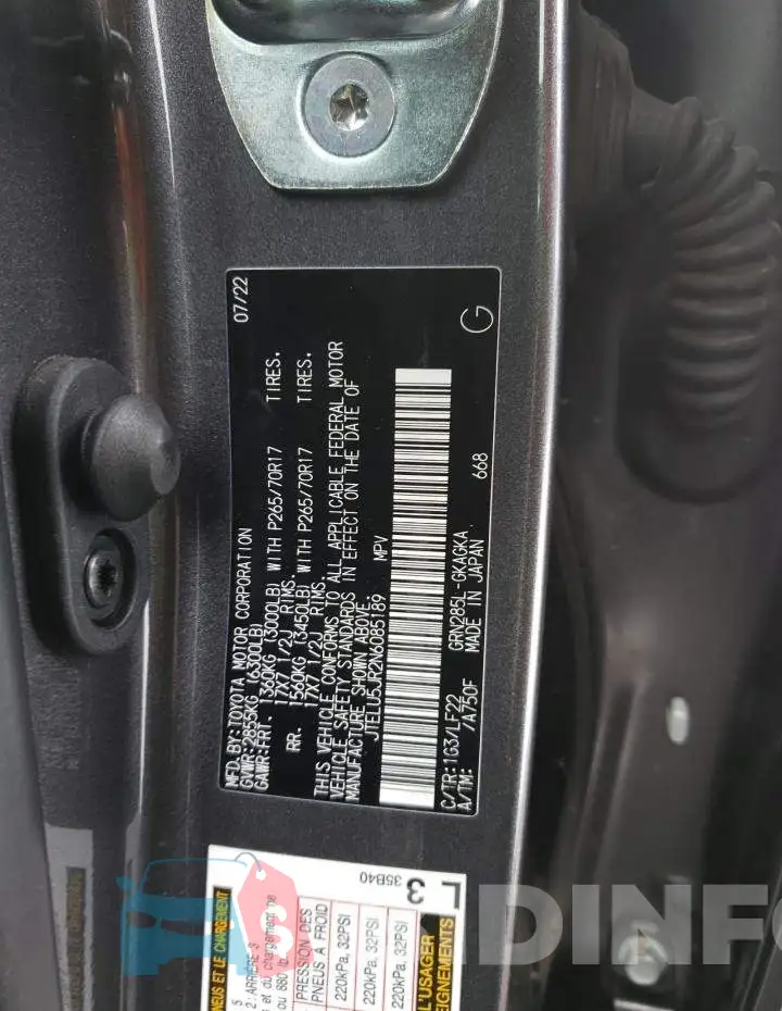 JTELU5JR2N6085189 Photo# 13