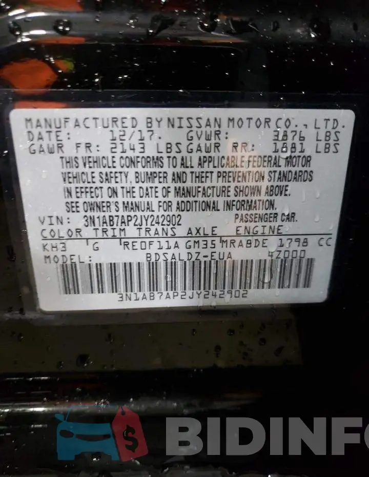3N1AB7AP2JY242902 Photo# 12