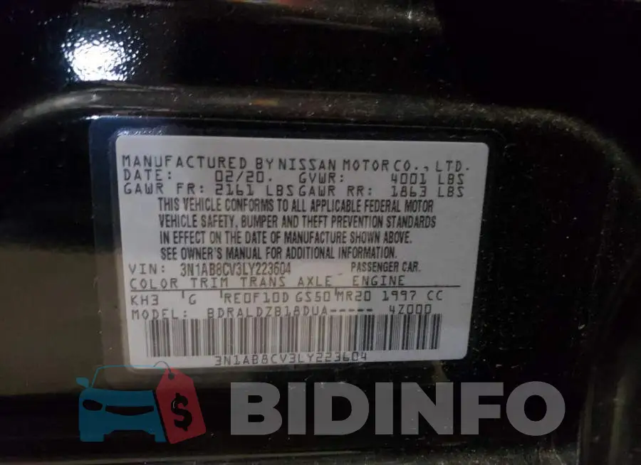 3N1AB8CV3LY223604 Photo# 12