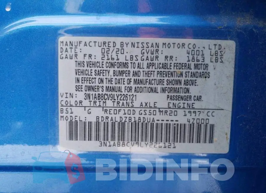 3N1AB8CV9LY226121 Photo# 12